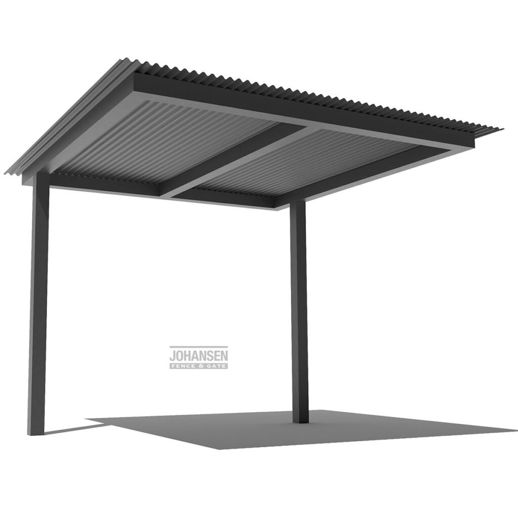 10×10 sq2 black corrugated